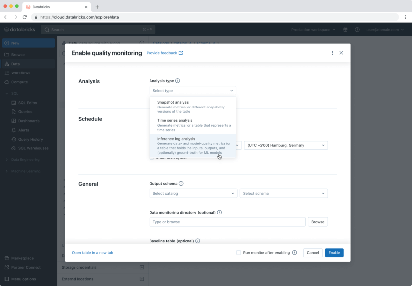 Enhanced monitoring